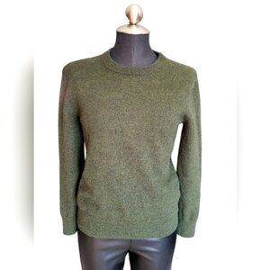 Isaac Mizrahi Luxe Merino Wool Sweater Green Sz small